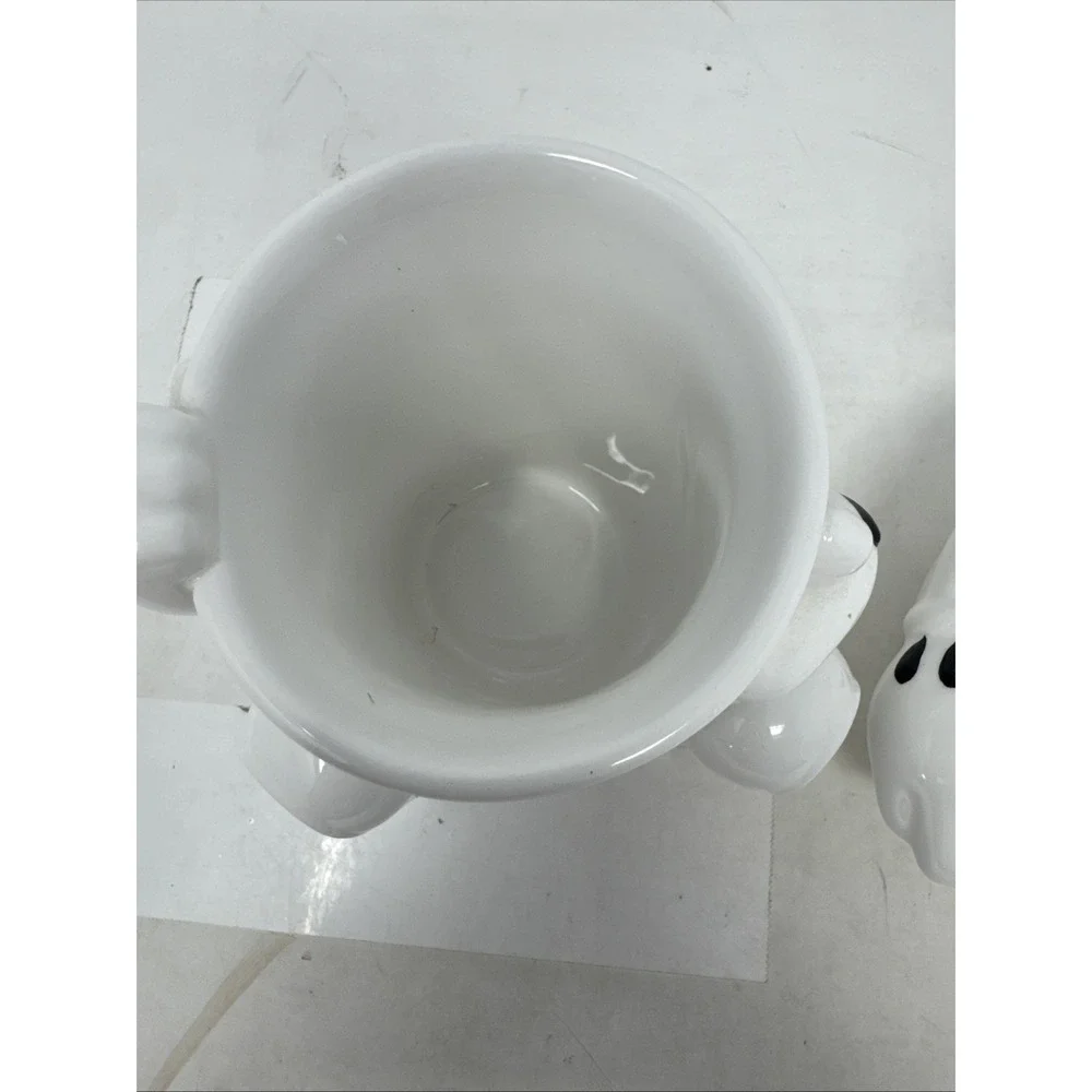 Disney Park MICKEY MOUSE White‎ Soap Holder And Cup Ceramic Bathroom
